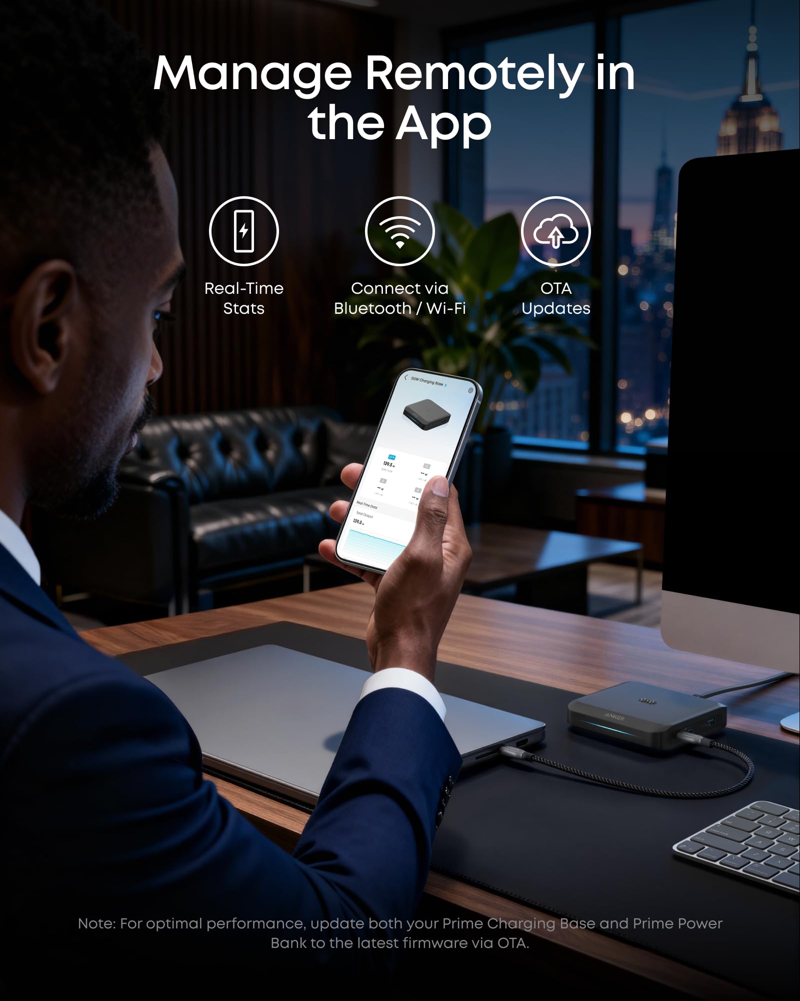 Anker Charging Base, 150W Max Charging for 4 Devices, Works with Prime Power Banks with Pogo Pin, for MacBook Pro/Air, Dell, iPhone 17/16 Series, Samsung, and More (Power Bank Not Included) - Image 6