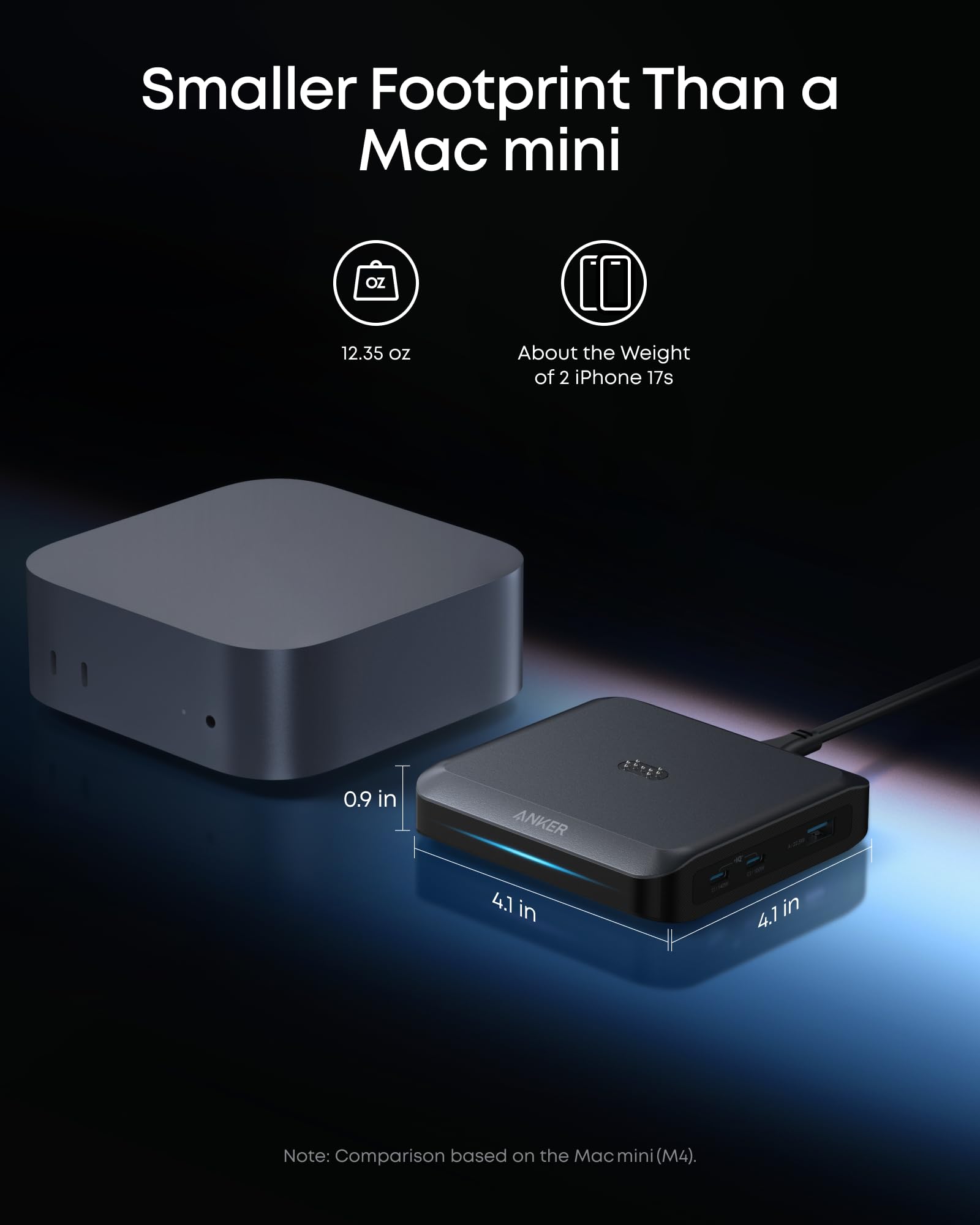 Anker Charging Base, 150W Max Charging for 4 Devices, Works with Prime Power Banks with Pogo Pin, for MacBook Pro/Air, Dell, iPhone 17/16 Series, Samsung, and More (Power Bank Not Included) - Image 7