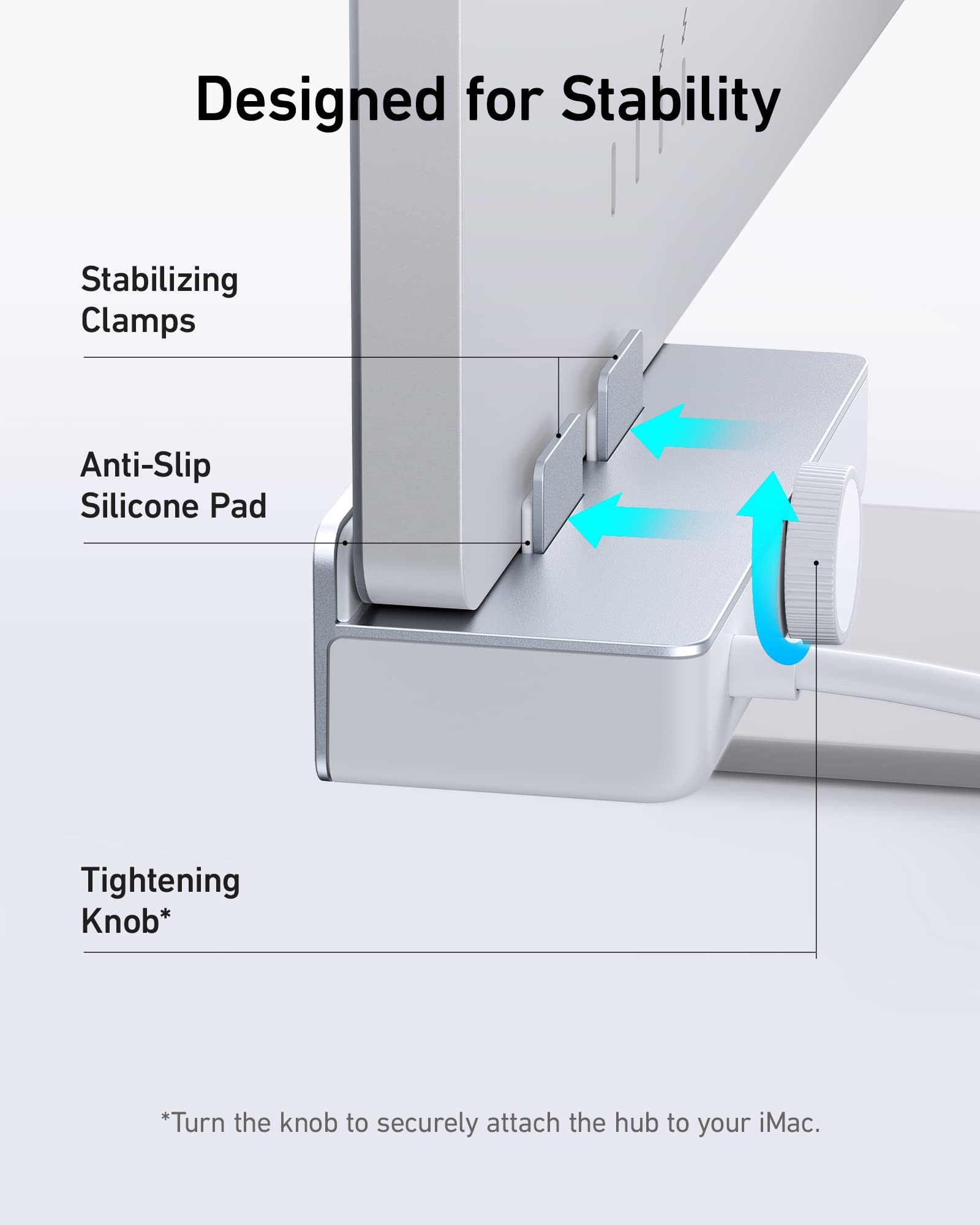 Anker USB C Hub, 535 USB C Hub (5-in-1), with 2 USB-A 10 Gbps Data Ports, USBC 10 Gbps Port, SD and microSD Card Reader, for iMac Pro/iMac 24 inch 2021 / iMac 27 inch / 21.5 inch - Image 6